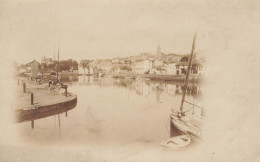 Pornic * RARE Carte Photo Dos 1900 Précurseur * Pionnière * Le Port - Pornic