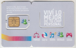 ARGENTINA - Viví Lo Mejor Chip 2 White Letters , Personal GSM Card , Mint - Argentine