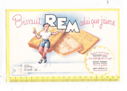 Buvard Biscuit REM Celui Que J'aime - Koek & Snoep