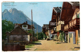 Allemagne --GARMISCH --1920--- Fruhlingstrasse...............colorisée...........timbre  ....cachet - Garmisch-Partenkirchen