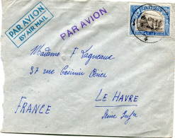 ADEN LETTRE PAR AVION AVEC AFFRANCHISSEMENT COMPLEMENTAIRE AU DOS DEPART ADEN 6 APL 46 POUR LA FRANCE - Aden (1854-1963)