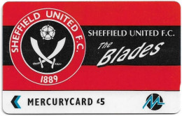 UK (Paytelco) - Football Clubs - Sheffield United Logo - 3PFLU - 5.900ex, Used - [ 4] Mercury Communications & Paytelco