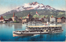 [-25%] SUISSE - LUZERN U Pilatus - Salondampfer Unterwalden - Bateau - Carte Postale Ancienne - Wald