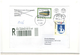 2020 Austria, Osterreich - Registered Leter / Cover, Modern Stamps - - CV18 - Lettres & Documents