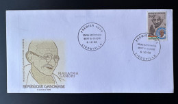 Gabon Gabun 1998 Mi. 1428 FDC 1er Jour Mohandas Mahatma Gandhi 1869 - 1948 Inde India Indien RARE ! - Mahatma Gandhi