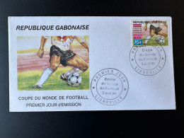 Gabon Gabun 1994 Mi. 1190 FDC 1er Jour Coupe Du Monde De Football Fußball Soccer World Cup WM USA Etats-Unis RARE ! - 1994 – USA