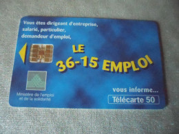 Télécarte 36-15 Emploi - Opérateurs Télécom