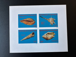 Gabon Gabun 1995 Mi. Bl. 78 Epreuve De Luxe Proof Coquillages Shells Crustacés Crustaceans RARE ! - Conchiglie