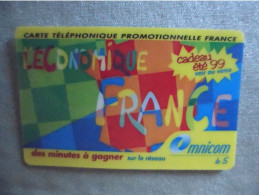 Télécarte Omnicom L Economique France - Operadores De Telecom