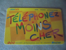 Télécarte Omnicom Téléphonez Moins Cher - Operadores De Telecom