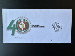 2015 Scarce FDC Premier Jour Emission Commune Joint Issue CEDEAO ECOWAS 40 Ans 40 Years All Countries 28 Mai 2015 - Joint Issues