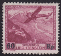 Liechtenstein 1935: Erstflug Vaduz-Altenrhein-Innsbruck Zu F16 Mi 148 Yv PA14 * Falzspur Trace MLH (Zu CHF 155.00 -50%) - Luchtpostzegels