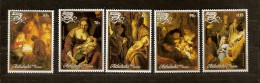 Aitutaki 1988 Yvertn° 476-480 *** MNH Cote 13,50 Euro Noel Kerstmis Christmas Rembrandt - Aitutaki