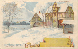 Illustrateur - Météor - Hiver Et été - Carte Contre La Lumière - Colorisé - Carte Postale Ancienne - Unclassified