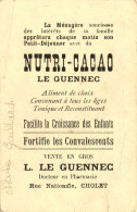 Cholet * Publicité NUTRI Cacao L. LE GUENNEC Docteur Pharmacie Rue Nationale , Sur Image Chromo Ancien - Cholet