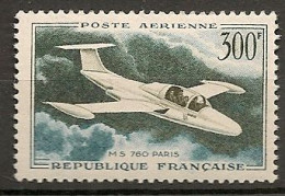 FRANCE 1955 PA 35  POSTE AERIENNE  35 MORANES SAULNIER 760 "PARIS" - 1927-1959 Neufs