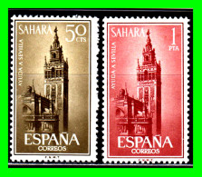 ESPAÑA COLONIAS ESPAÑOLAS ( SAHARA ESPAÑOL AFRICA ) SERIE DE SELLOS AÑO 1963 - AYUDA A SEVILLA - NUEVOS - Sahara Español