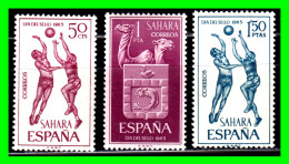 ESPAÑA COLONIAS ESPAÑOLAS ( SAHARA ESPAÑOL AFRICA ) SERIE DE SELLOS AÑO 1965 - DIA DEL SELLO - NUEVOS - - Sahara Español