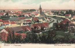 BLATON - Panorama - Carte Colorée Et Circulé En 1909 Vers TROYES Dans Aube (Edit: Trivier-Milisse, Hôtelier) - Bernissart