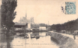 FRANCE - 80 - AMIENS - La Cathédrale - Vue Des Bords De La Somme - Carte Postale Ancienne - Amiens