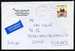 Poland, Kraków 2013 Single Stamp Mail Cover Used To Istanbul | Mi 3609 Signs Of The Zodiac: Capricorn - Covers & Documents