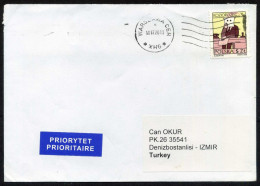 Poland, Warszawa 2013 Single Stamp Mail Cover Used To Istanbul | Mi 3609 Signs Of The Zodiac: Capricorn - Briefe U. Dokumente