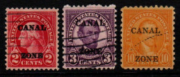 2464B - CANAL ZONE 1925-26 - SC#: 84, 85, 87 - USED - - Kanalzone