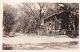 Iowa Fort Des Moines Chafee Street Real Photo - Des Moines