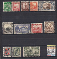 NUOVA ZELANDA  1935   SERIE ORDINARIA PITTORICA  UNIF. 229-242 USATA ( MANCANO IL 229  E  242 ) - Gebruikt