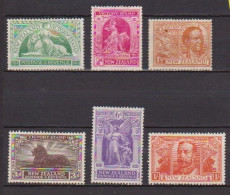 NUOVA ZELANDA  1920 ANNIVERSARIO DELLA VITTORIA  UNIF. 205-210 MLH VF+++++++++++++++ - Neufs