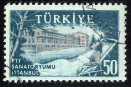 Türkiye 1956 Mi 1481 Anti-Tuberculosis Work Among PTT Employees | Erenkoy Sanitarium - Gebraucht