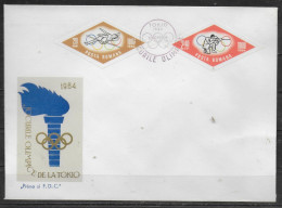 ROUMANIE  FDC  Jo 1964 Saut En Hauteur Tir - Tiro (armi)