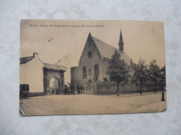 CPA Cpa  Mons Eglise Des Capucins Et Ancien Hopital Militaire Voyagée 1930 - Mons