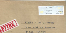 Vignette D'affranchissement - MOG - Imphy - Nièvre - Enveloppe Réduite 220x110 - 2000 Type « Avions En Papier »