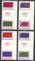 Aden, Kathiri State In Hadhramaut, 1967, Olympic Summer Games Mexico, Sports, Imperforated Pairs, MNH, Michel 175-182B - Other & Unclassified