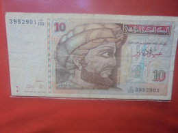 TUNISIE 10 DINARS 1994 "Brun" Circuler (B.29) - Tunesien