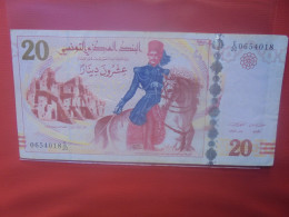 TUNISIE 20 DINARS 2011 Circuler (B.29) - Tunesien