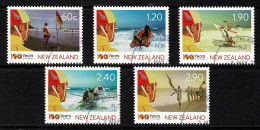 New Zealand 2010 Surf Life Saving - 100 Years Set Of 5 Used - Gebraucht