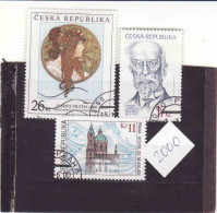 Czech Republic 2000, Art Alfons Mucha, Used.I Will Complete Your Wantlist Of Czech Or Slovak Stamps By Michel - Oblitérés