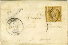 PC 355 / N° 1 Belles Marges Càd T 14 ST SAEN (74) Cursive 74 / Bellencombre Sur Lettre Avec Texte Adressée Localement. 1 - 1849-1850 Ceres