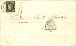 Càd T 15 MARSEILLE (12) 6 JANV. 49 / N° 3 Belles Marges Sur Lettre Avec Texte Daté De Marseille Le 5 Janvier 1849 Pour G - 1849-1850 Ceres