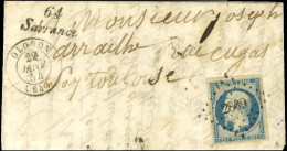 PC 2809 / N° 10 Très Belles Marges Càd T 15 OLORON (64) Cursive 64 / Sarrance Sur Lettre Avec Texte Pour Toulouse. 1854. - 1852 Luis-Napoléon