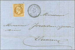 GC 5038 / N° 13 Type II Belle Marge Càd LALLA-MAGHRNIA / ALGÉRIE Sur Lettre Locale Pour Tlemcen. 1862. - SUP. - R. - 1853-1860 Napoléon III