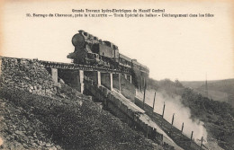 Grands Travaux Hydro électriques Massif Central * Barrage Chavanon La Celette , Train Spécial Ballast Déchargement Silos - Autres & Non Classés