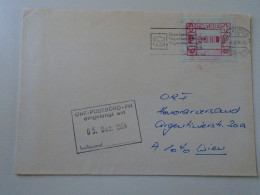 D194031  COVER - Switzerland  Suisse 1984 EMA  Postage Red Meter - Zürich - Fernsehprogramm  Nach ORF WIEN - Máquinas De Franquear