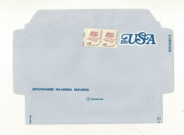USA  AEROGRAMME + COMPLEMENT AFFRANCHISSEMENT  NEUF SUPERBE. - 1961-80
