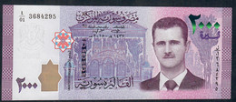 SYRIA  P117a 2000 POUNDS 2015 Issued 2017 #L/01 =  FIRST PREFIX FIRST SIGNATURE 17  UNC. - Syrie