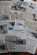 Lot De 45g D'anciennes Coupures De Presse De L'aéronef Marcel Dassault Mirage V - Aviazione