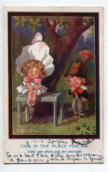 ILLUSTRATEUR 0337 Fred SPURGIN Couple Petits Amoureux Au Parc 1918 Wee Mites Series No 475 - Spurgin, Fred