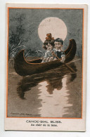 ILLUSTRATEUR 0341 Fred SPURGIN Petit Couple Au Clair De La Lune Promenade En Canoe Comique Series No 343 - Spurgin, Fred